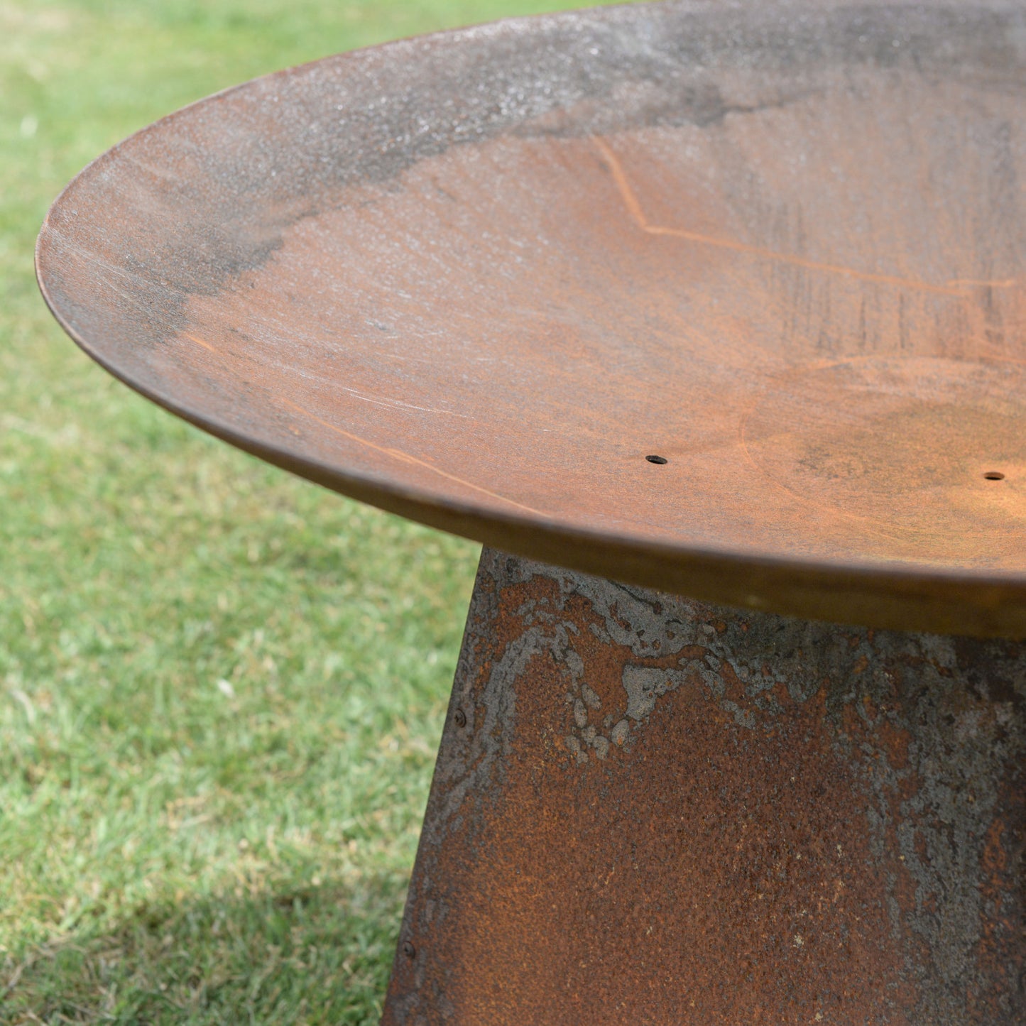 Rustic Fire Bowl on Stand - 100cm Diameter