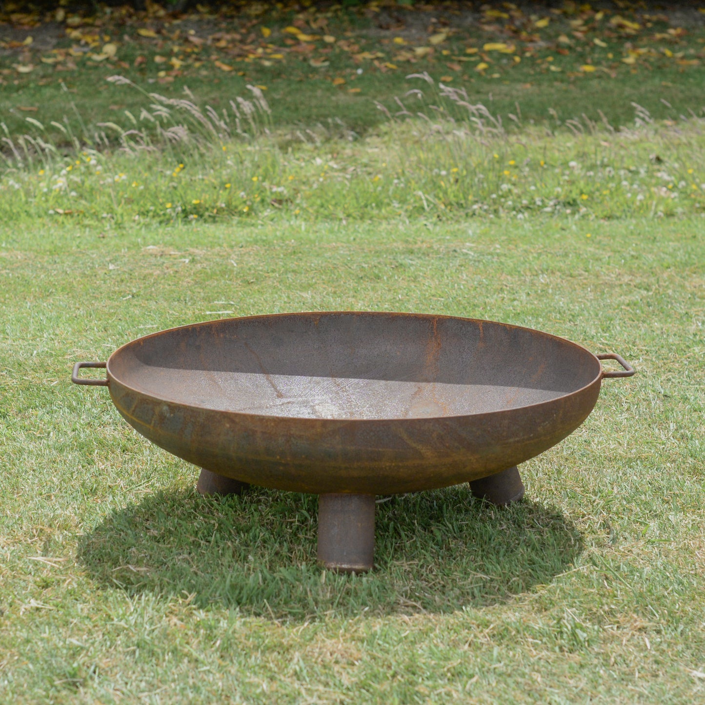 Rustic Fire Bowl with Legs - 80cm Diameter