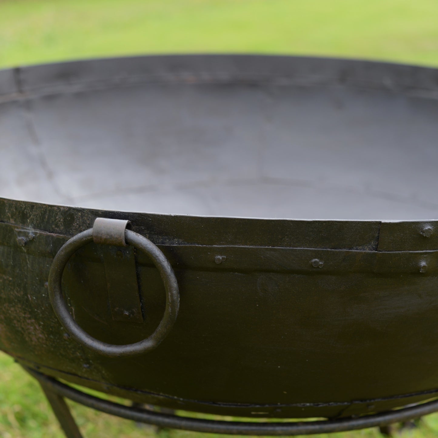 Wrought Iron Kadai Fire Bowl 110cm Diameter