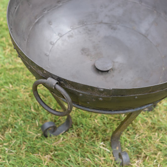 Wrought Iron Kadai Fire Bowl 60cm Diameter