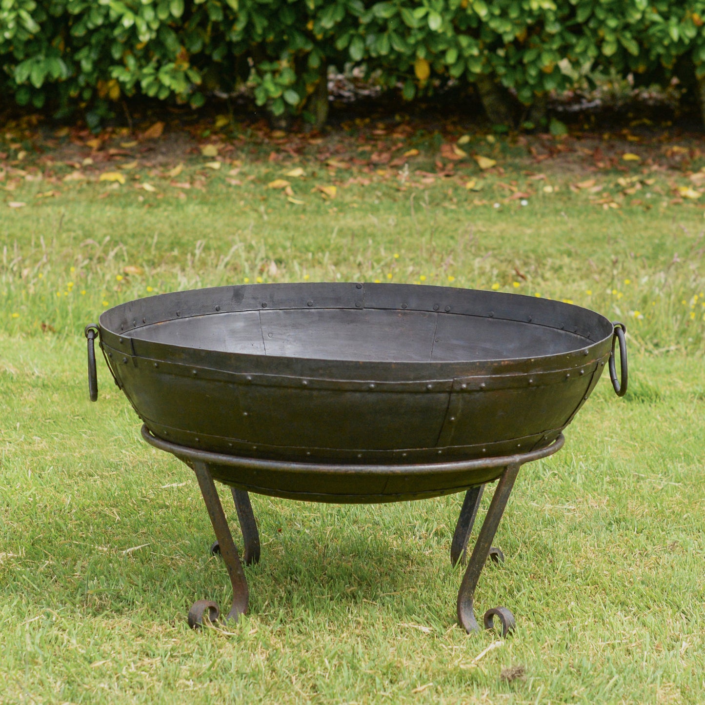 Wrought Iron Kadai Fire Bowl 90cm Diameter